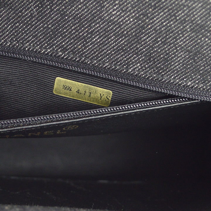 Top Quality Chanel Black Denim Handbag