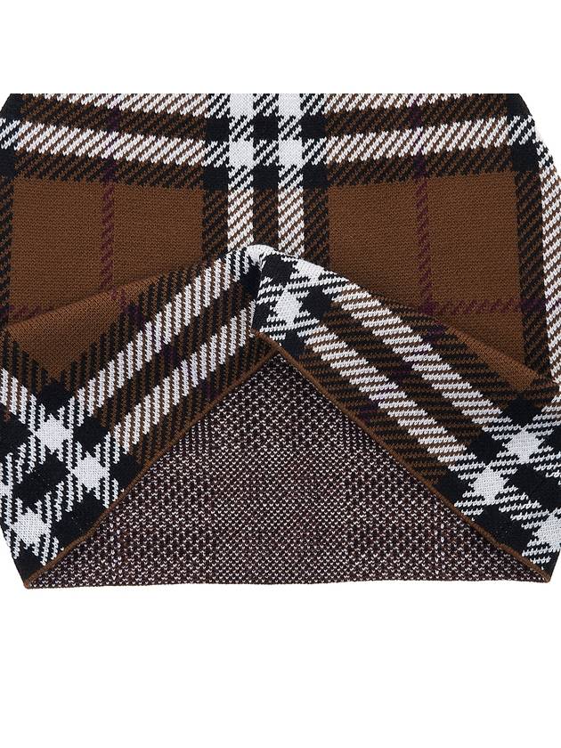 Burberry Check Jacquard Mini Pencil Skirt Brown