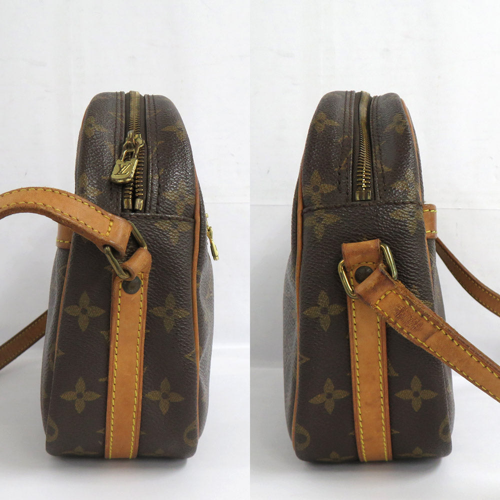 Louis Vuitton M51222 Monogram Shoulder Bag Crossbody Leather PVC Brown
