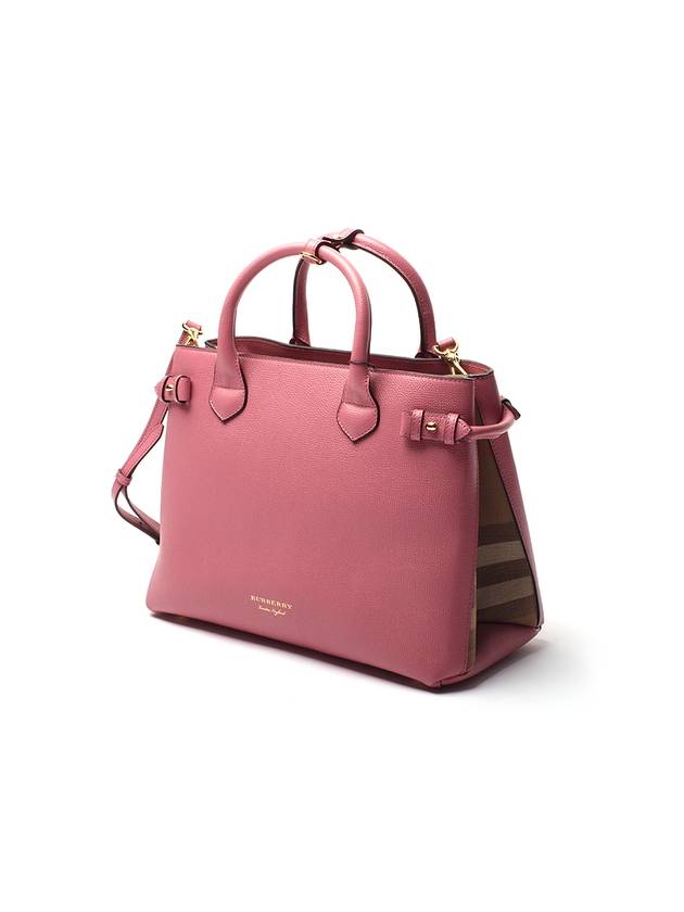 Burberry House Check Medium Shoulder Bag Pink