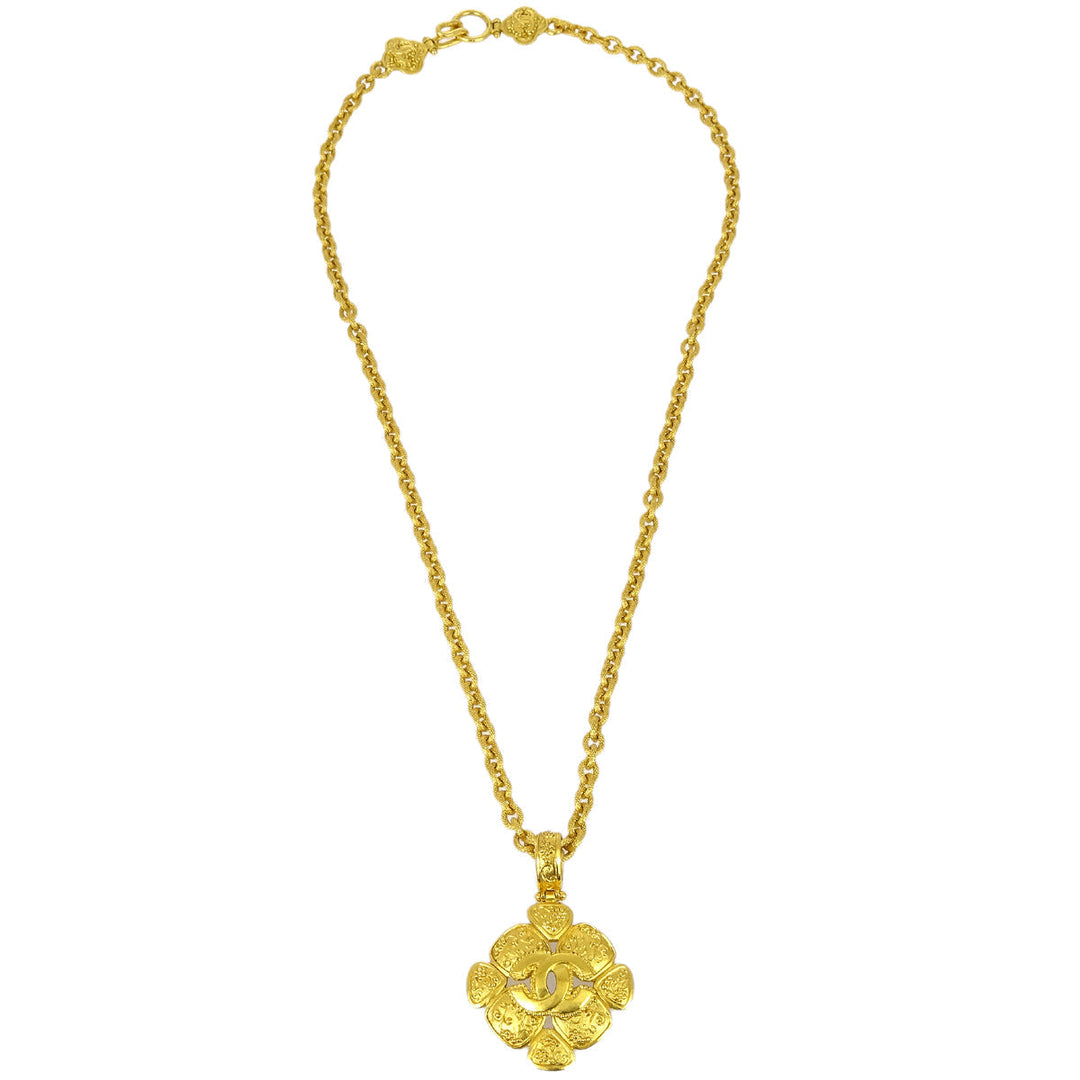Top Quality Chanel Gold Chain Pendant Necklace 96A