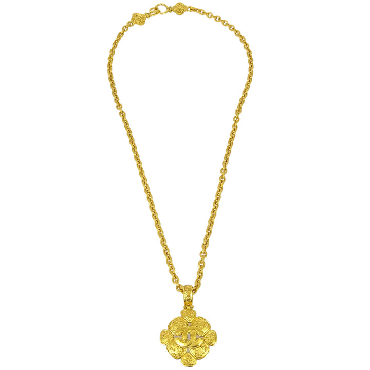 Top Quality Chanel Gold Chain Pendant Necklace 96A