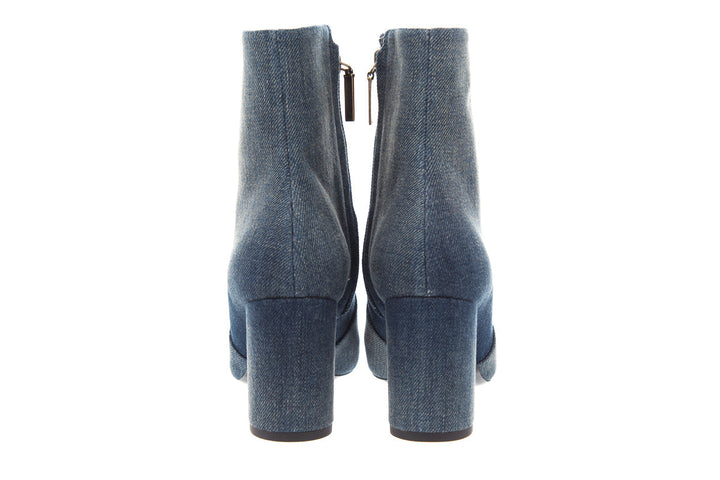 Saint Laurent Denim Heel Booties SZ 38