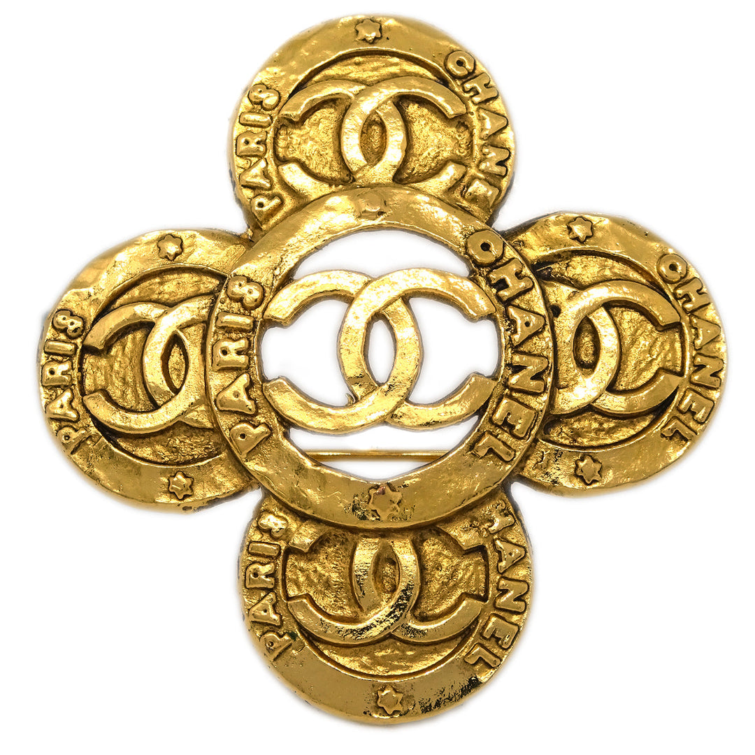 Top Quality Chanel 1993 Brooch Pin Gold 28