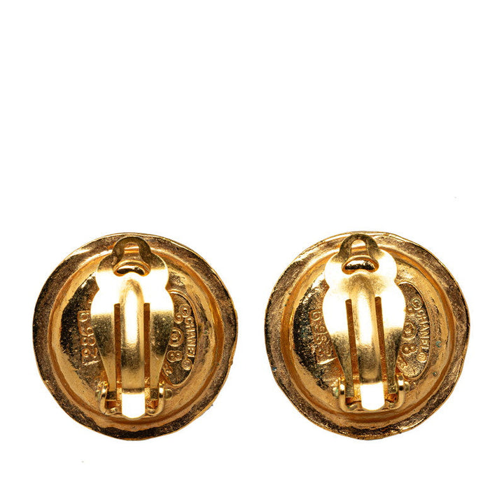 Top Quality Chanel Vintage Logo Earrings G Pearl  Chanel