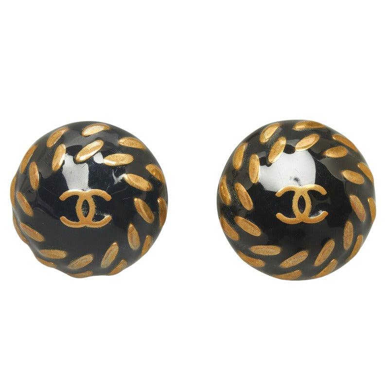 Top Quality Chanel Cocomark Chain Round Earring Gold  Ladies Chanel
