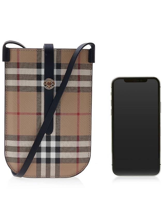 Burberry Vintage Check And Strap Phone Case Beige Black