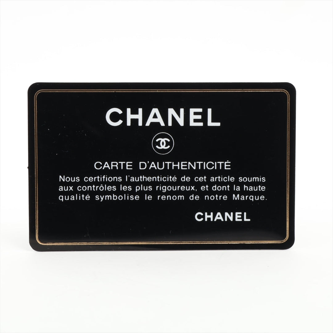 Top Quality Chanel Coco Charm Leather x Stalls Round  Wallet Black Gold