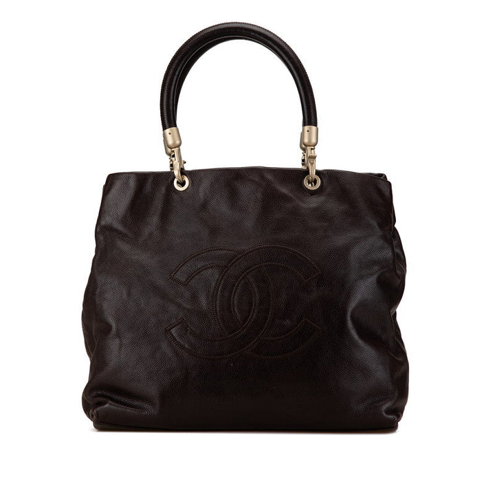 Top Quality Chanel Caviar Skin Coco Mark Tote Bag