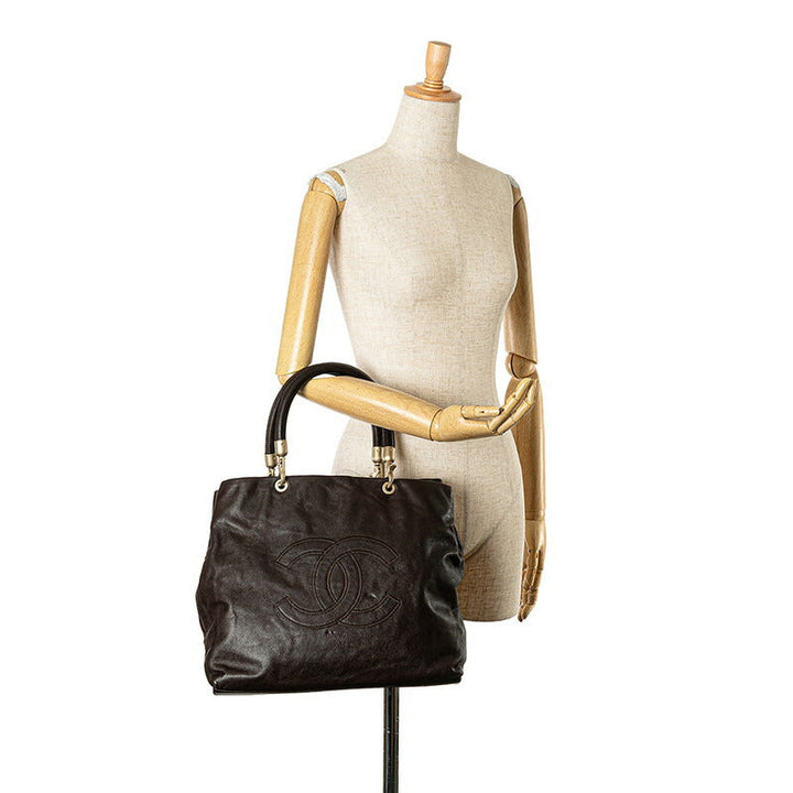 Top Quality Chanel Caviar Skin Coco Mark Tote Bag