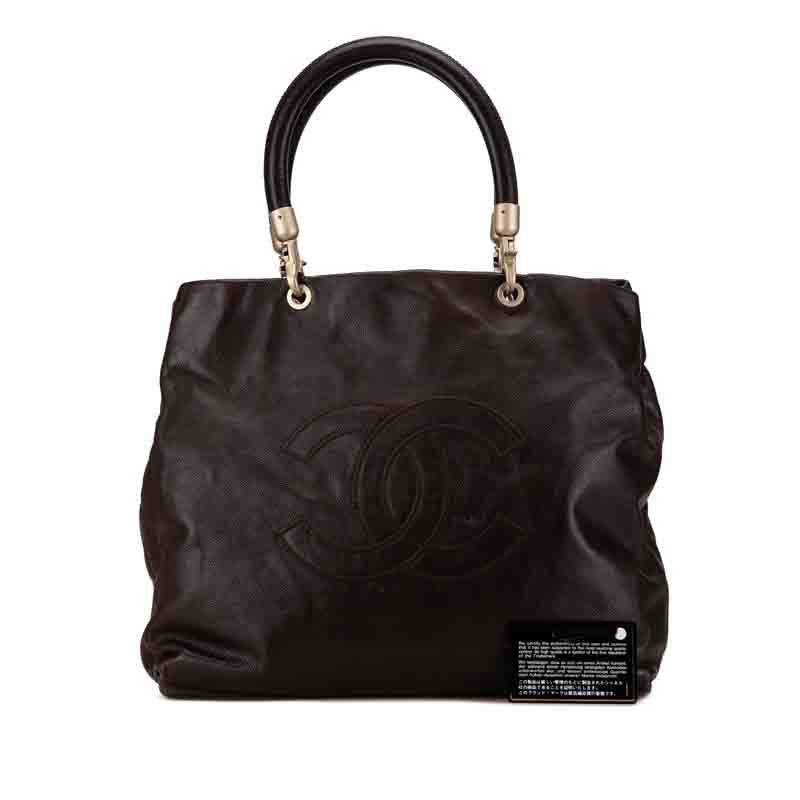 Top Quality Chanel Caviar Skin Coco Mark Tote Bag