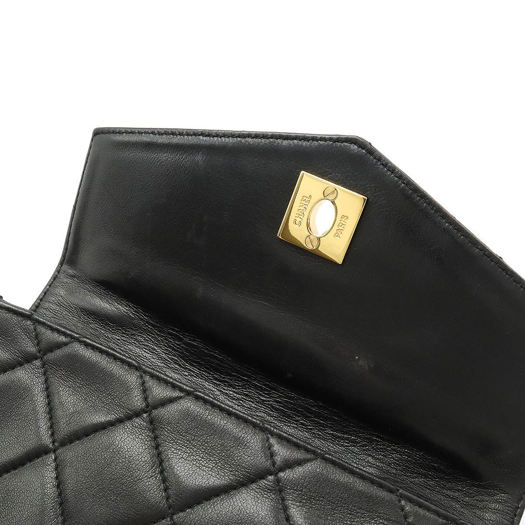 Top Quality Chanel MATRACE COCOMARK WESTBACK PORTCHE Belt BACK 2WAY CRACKBACK LEADER BLACK BLACK GOLD WORKSHOP #65