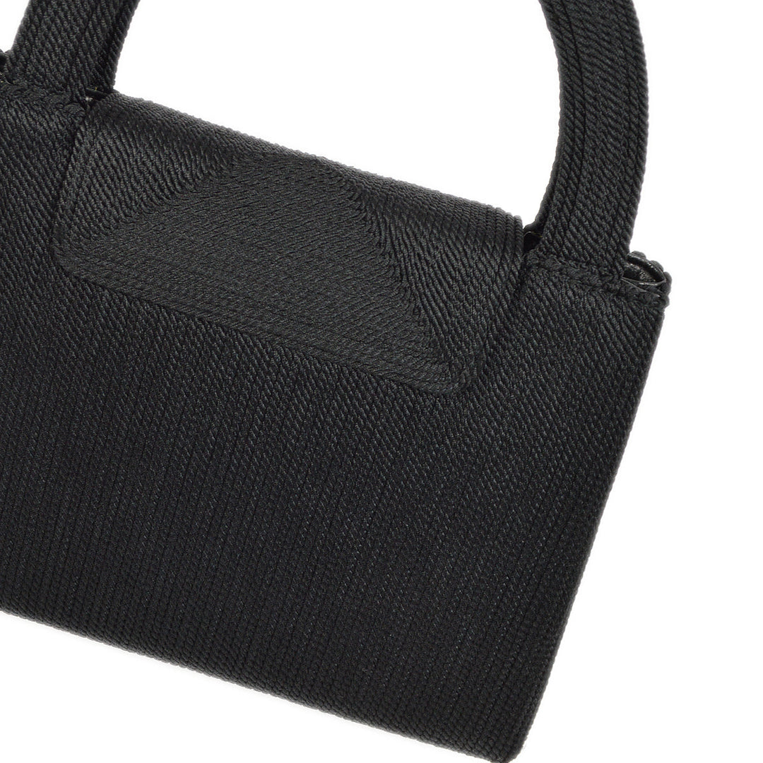 Top Quality Chanel Black Canvas Braid Handbag
