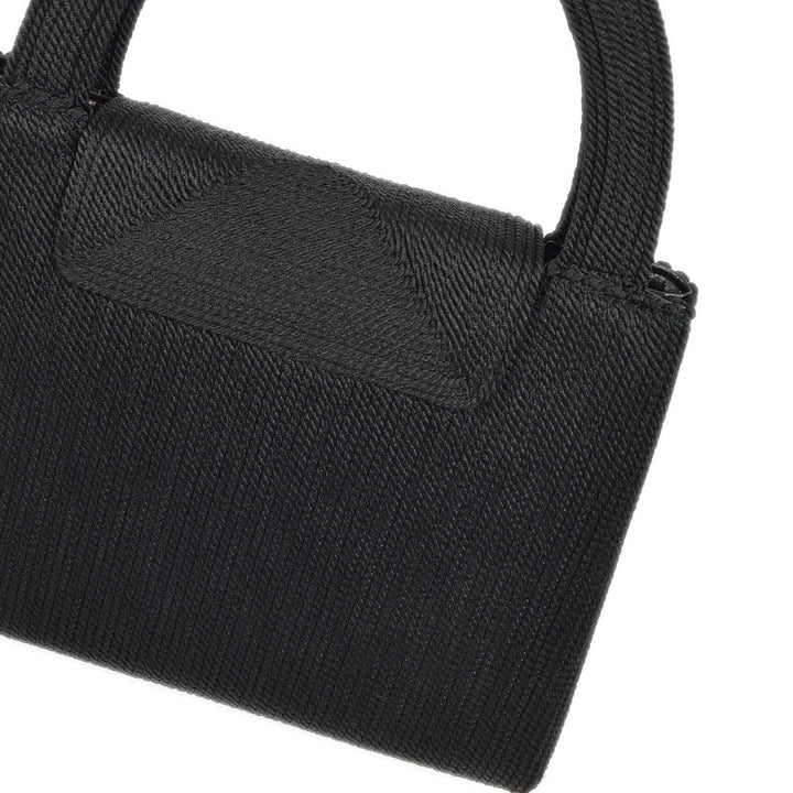 Top Quality Chanel Black Canvas Braid Handbag