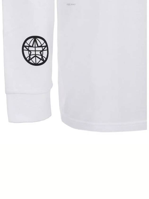 Burberry Men's Alphabet Print Long Sleeve T-Shirt White