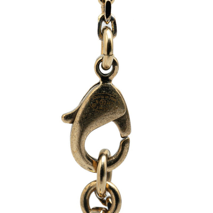 Top Quality Chanel Rhinestone Necklace Gold Plated