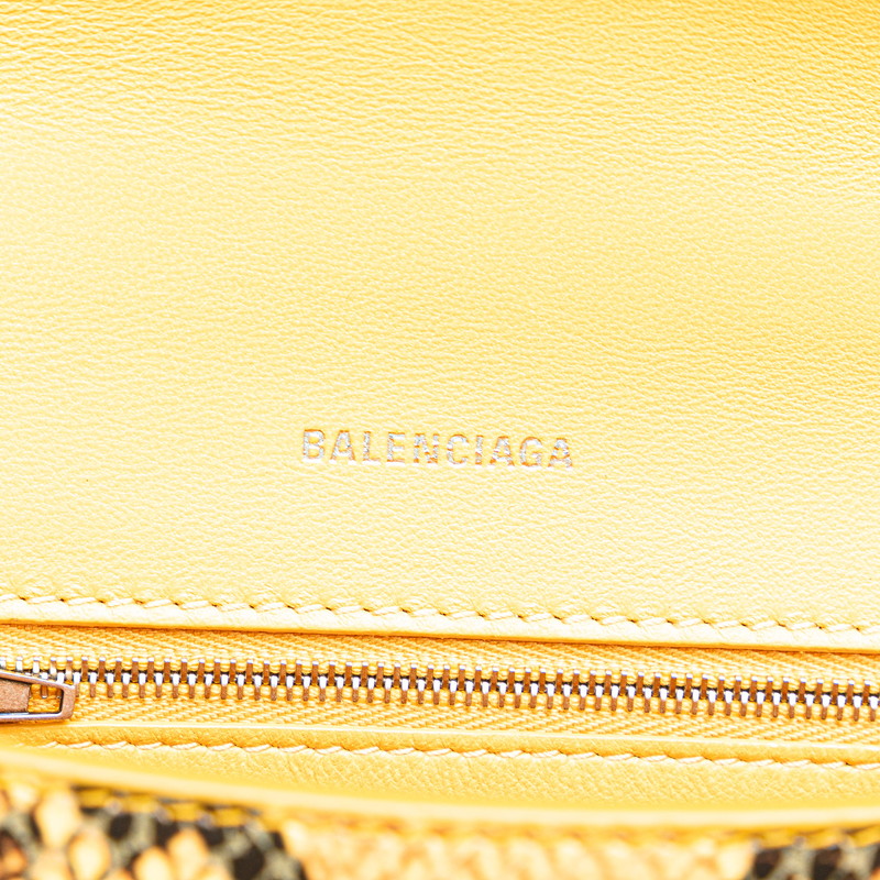 Top Quality Balenciaga Hourglass Python Embossed 2WAY Bag