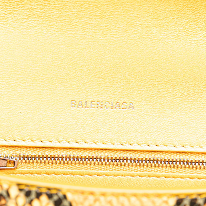 Top Quality Balenciaga Hourglass Python Embossed 2WAY Bag
