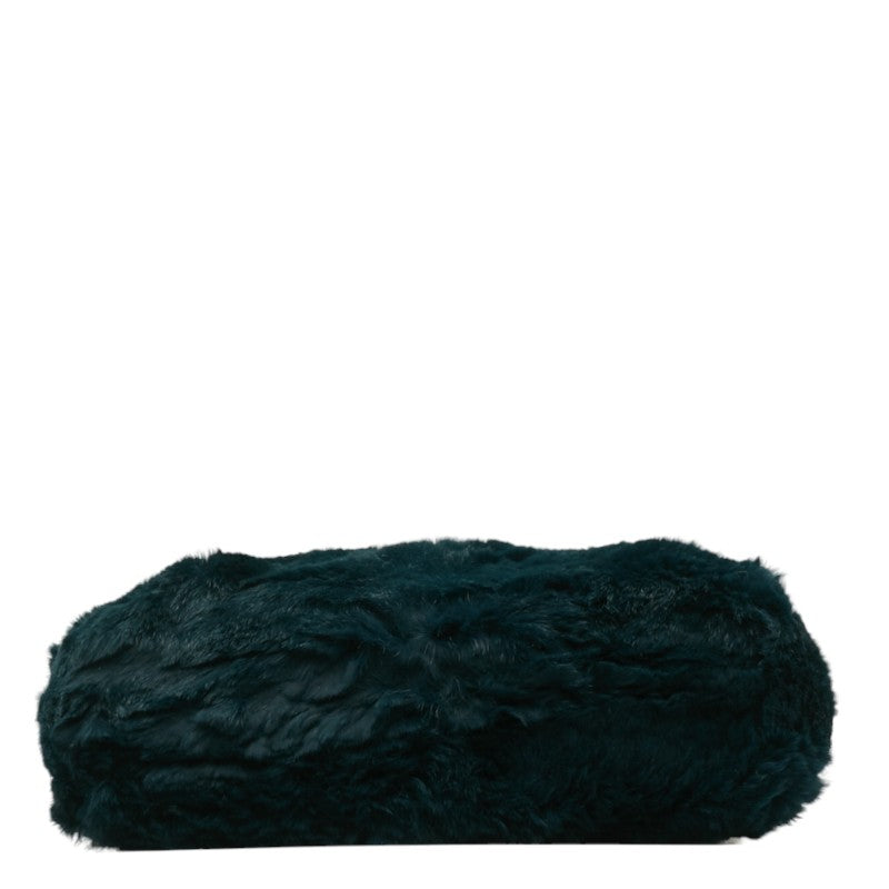 Top Quality Chanel Chain Shoulder Bag Green Fur Women's