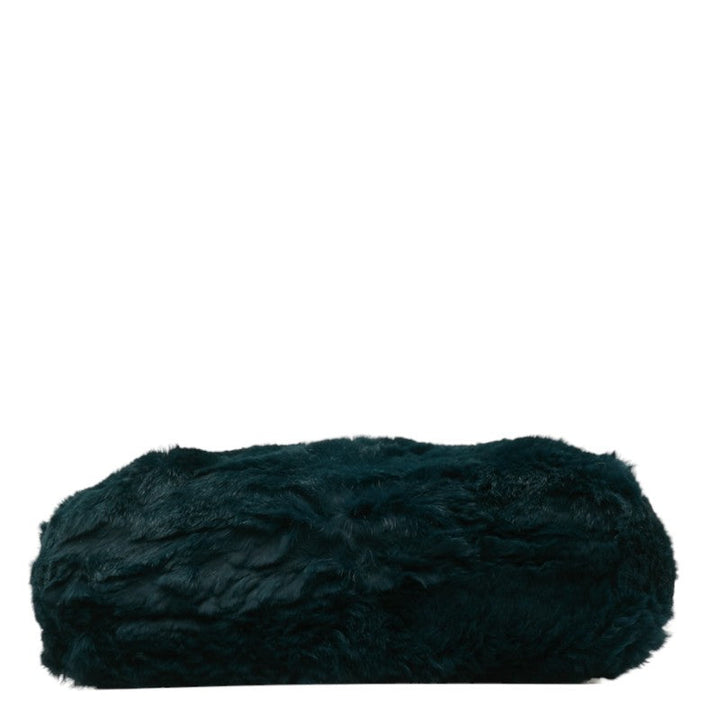Top Quality Chanel Chain Shoulder Bag Green Fur Women's