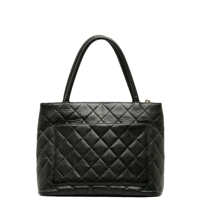 Top Quality Chanel Medaillon Handbag Tote Bag Black Caviar