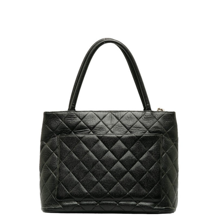 Top Quality Chanel Medaillon Handbag Tote Bag Black Caviar