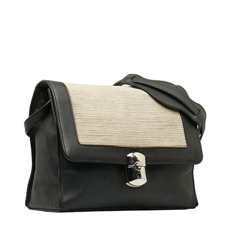 Top Quality Balenciaga Afternoon Leather Canvas Shoulder Bag