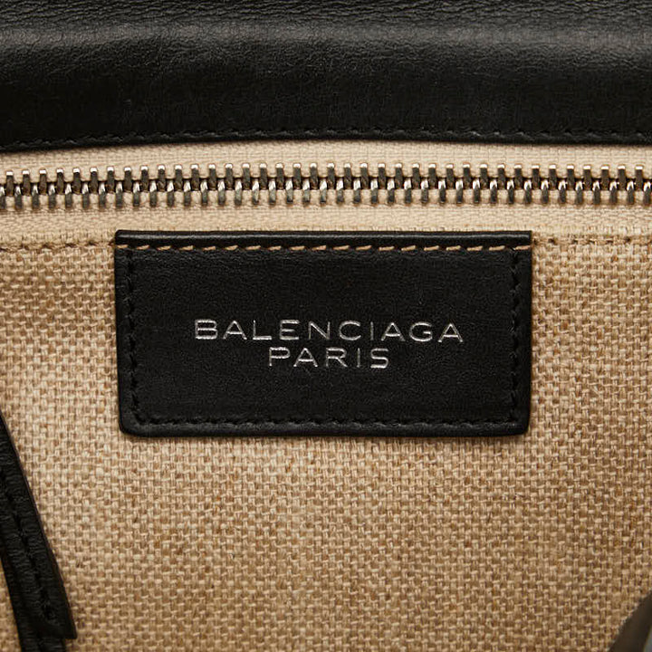 Top Quality Balenciaga Afternoon Leather Canvas Shoulder Bag