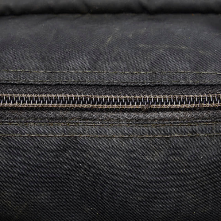 Prada Nylon Leather Shoulder Bag Black