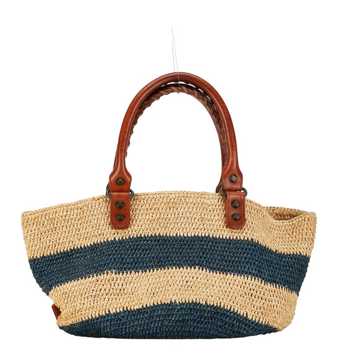 Top Quality Balenciaga Raffia Leather Small Handbag