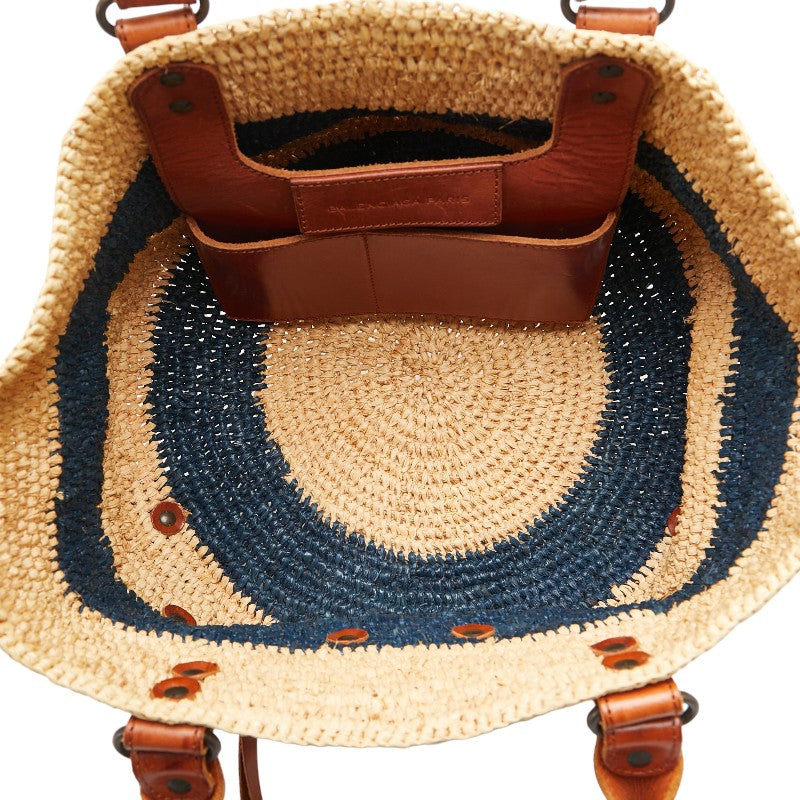 Top Quality Balenciaga Raffia Leather Small Handbag