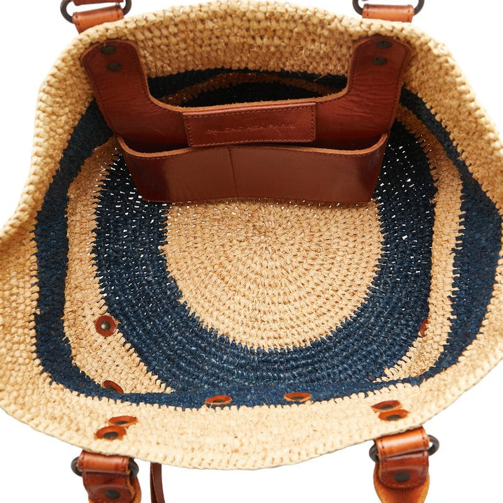 Top Quality Balenciaga Raffia Leather Small Handbag