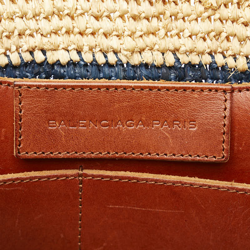 Top Quality Balenciaga Raffia Leather Small Handbag