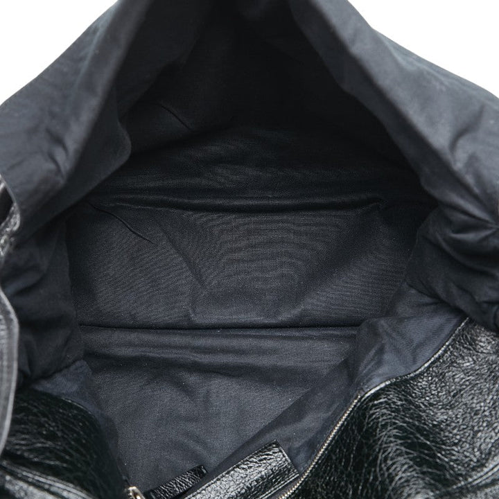Top Quality Balenciaga Leather Classic Messenger Bag Black