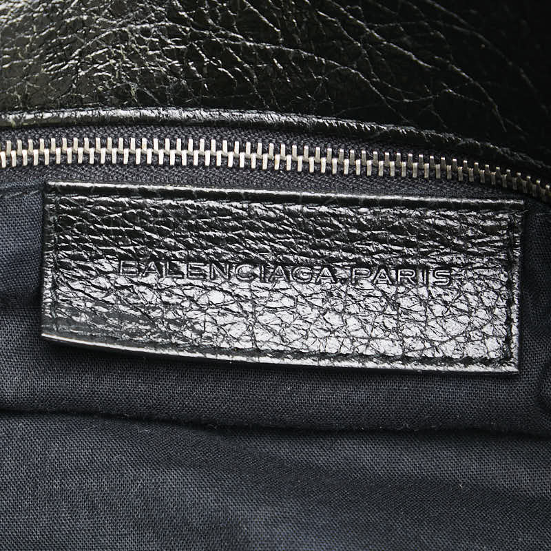 Top Quality Balenciaga Leather Classic Messenger Bag Black
