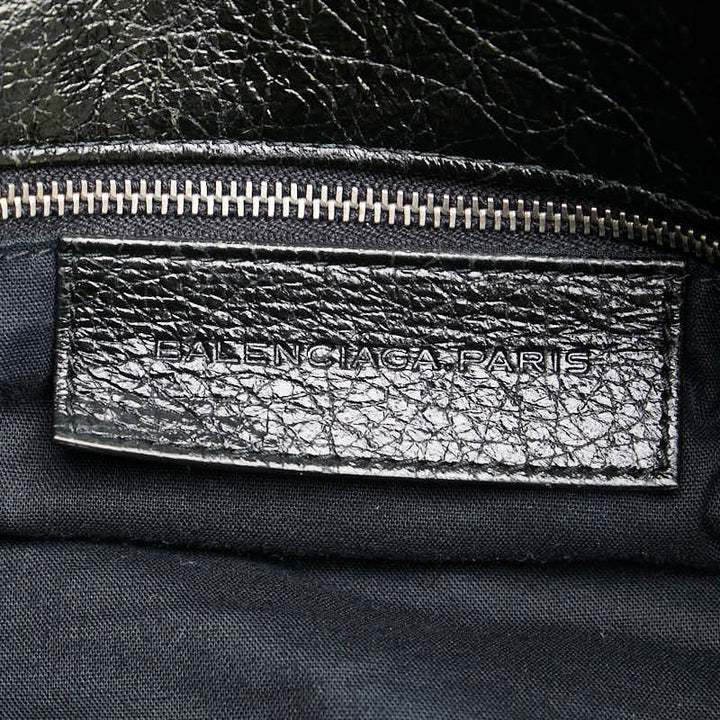 Top Quality Balenciaga Leather Classic Messenger Bag Black