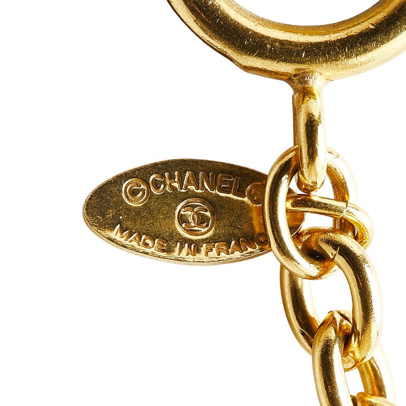 Top Quality Chanel Matelasse Coco Mark Necklace Gold