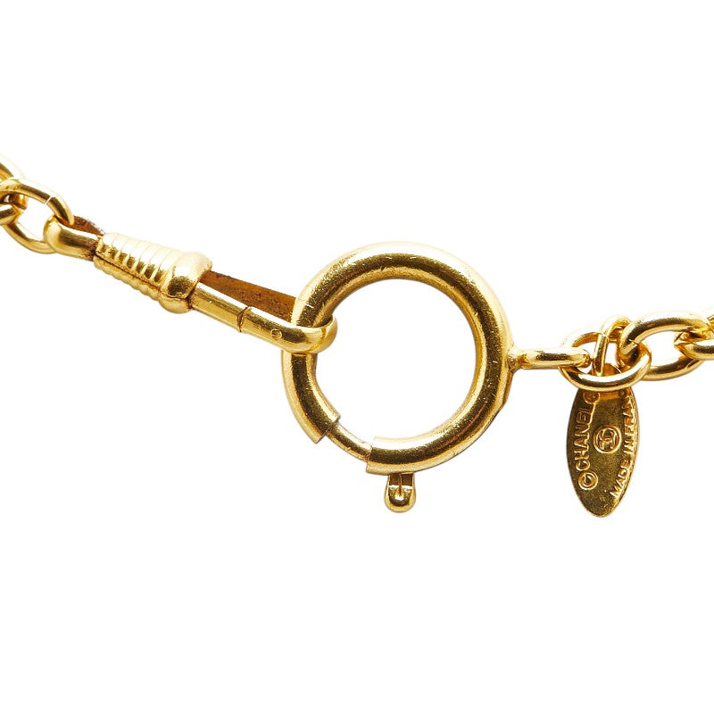 Top Quality Chanel Matelasse Coco Mark Necklace Gold