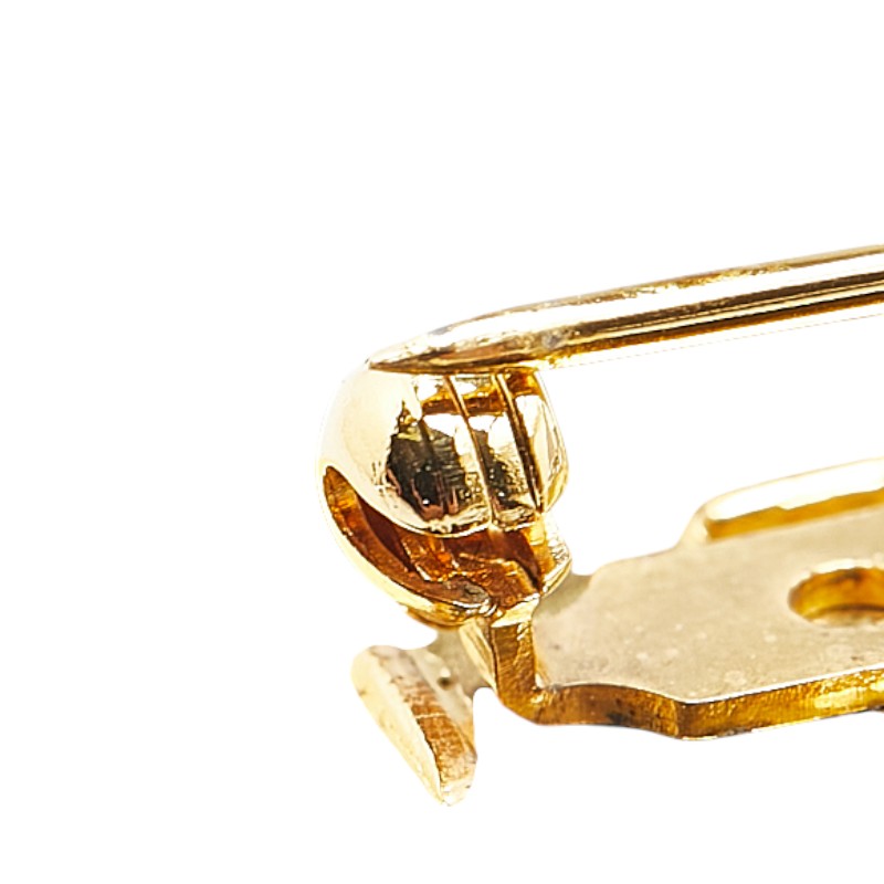 Top Quality Chanel Logo Plate Brooch Gold