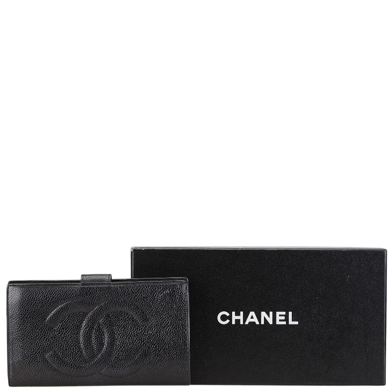 Top Quality Chanel Caviar Skin Long Wallet