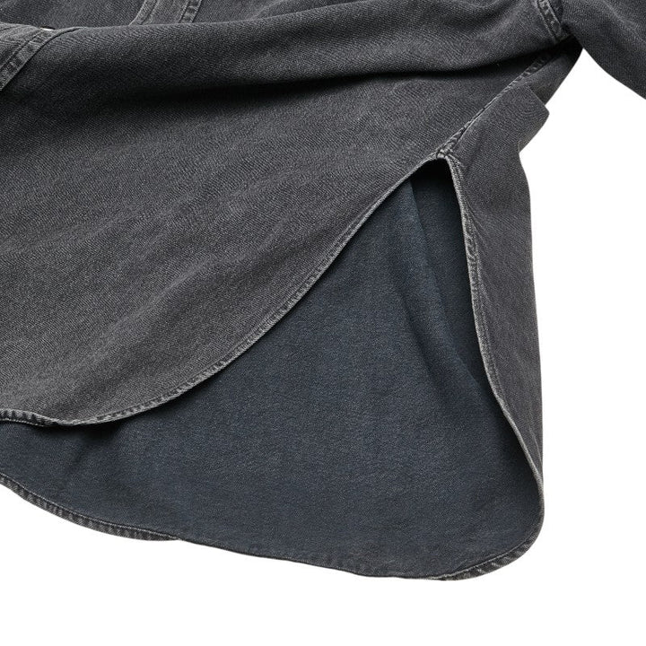 Top Quality Balenciaga Black Denim Shirt Cotton