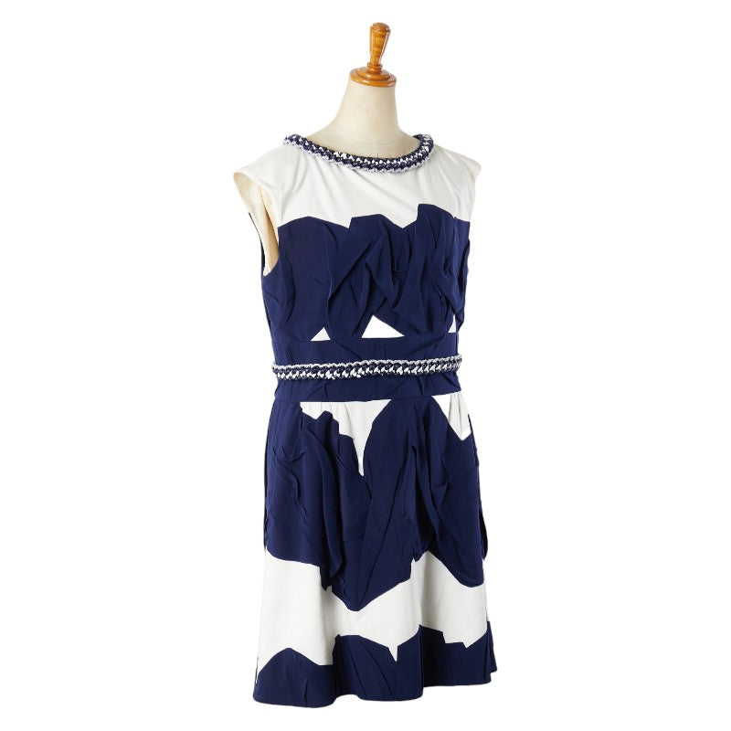 Top Quality Chanel Silk Cotton Sleeveless Dress