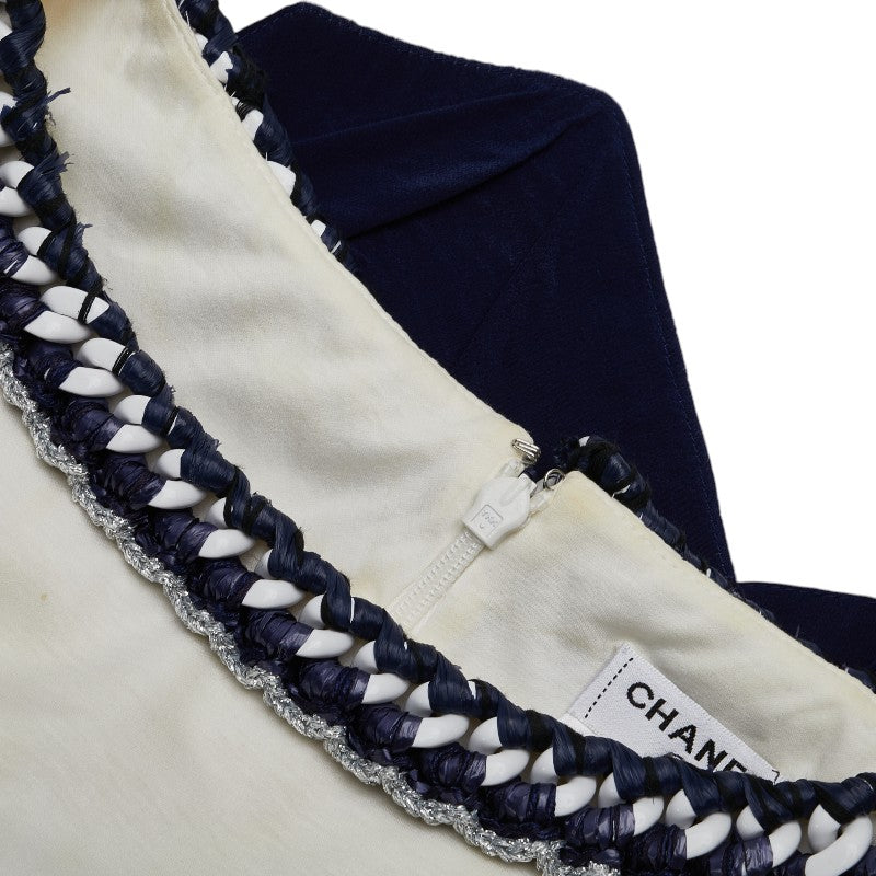 Top Quality Chanel Silk Cotton Sleeveless Dress