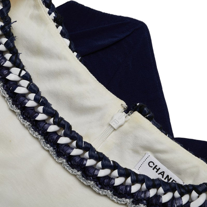 Top Quality Chanel Silk Cotton Sleeveless Dress