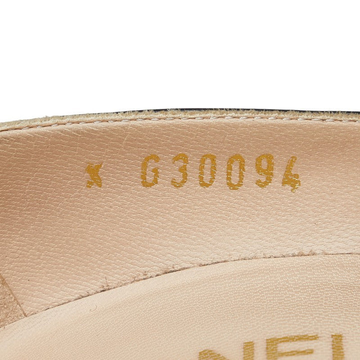 Top Quality Chanel Coco Mark Leather Pumps Black