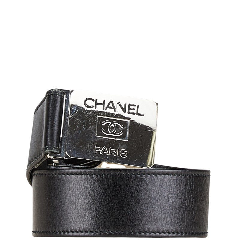 Top Quality Chanel Vintage Coco Mark Leather Belt