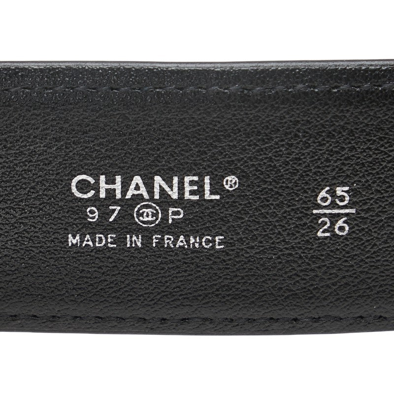 Top Quality Chanel Vintage Coco Mark Leather Belt