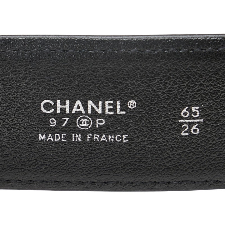 Top Quality Chanel Vintage Coco Mark Leather Belt