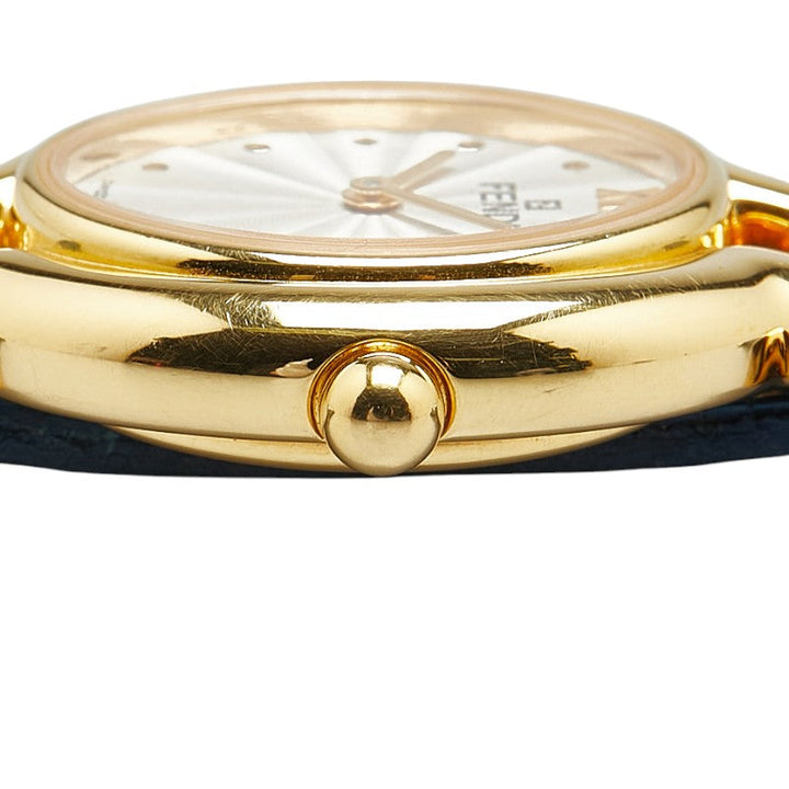 Fendi 640L Quartz Watch Stainless Steel Leather