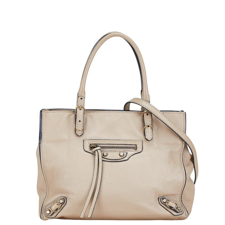 Top Quality Balenciaga Mini Paper Leather Handbag 2WAY
